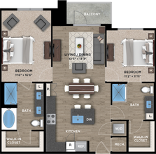 2+2B - IR* 5-5203* floor plan